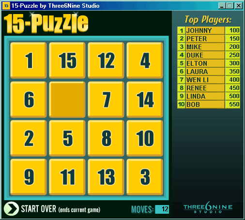 15-Puzzle 1.0 screenshot